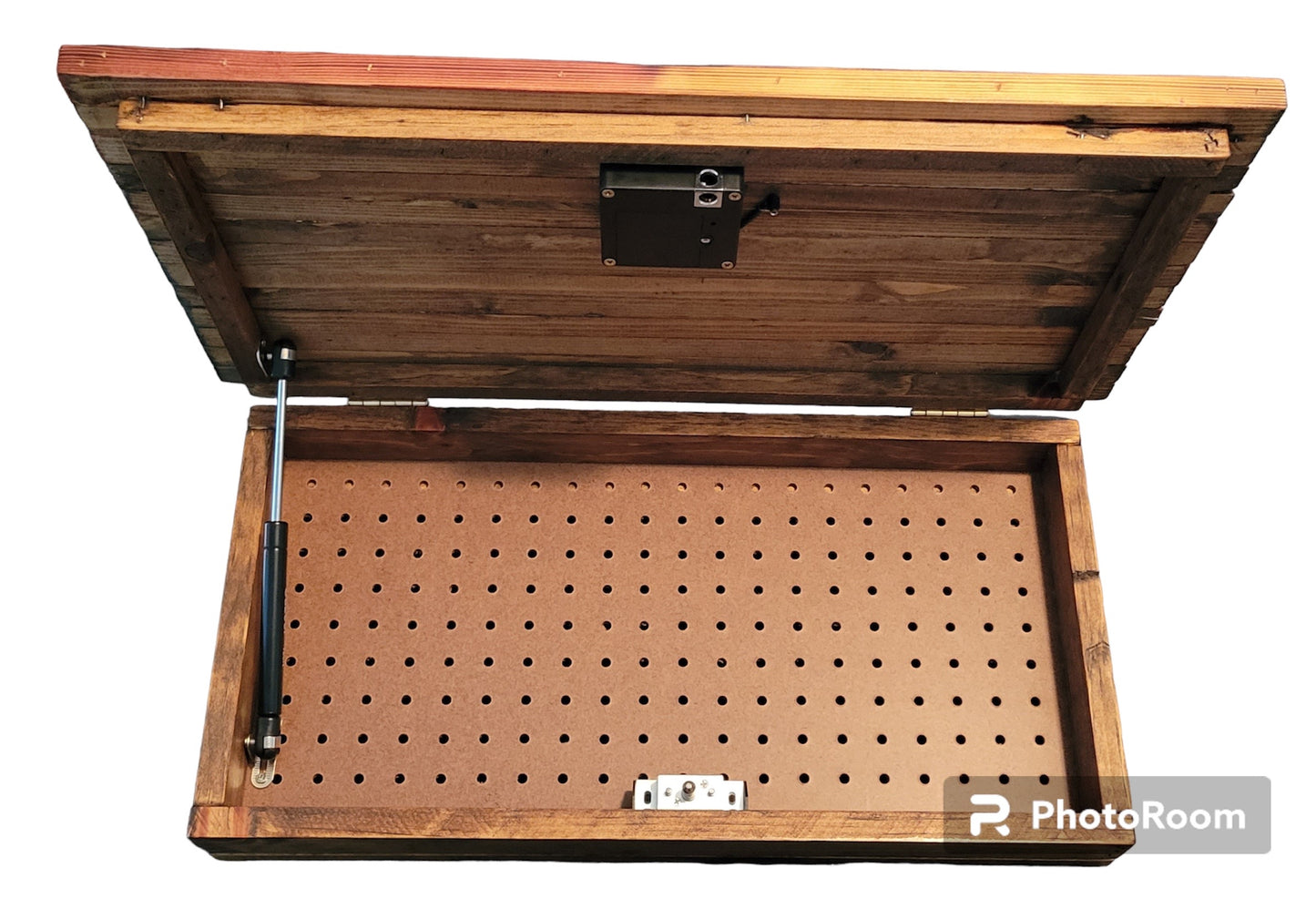 Small Concealed Cabinet 1 Door Wooden 1776 American Flag "We the People"