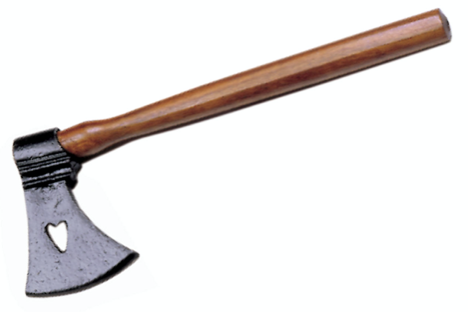 13" HEART AXE