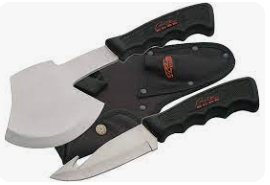 2 PC GUTHOOK/HATCHET SET