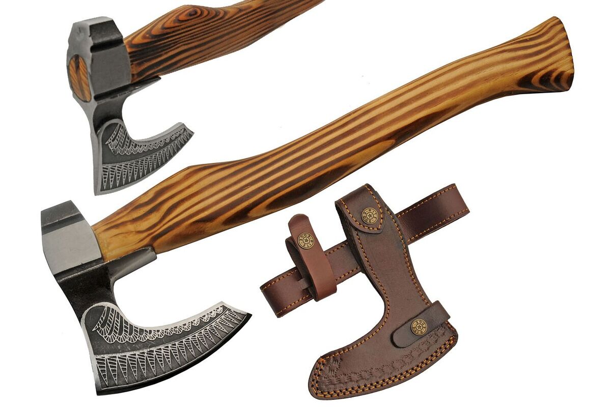17.5" RAVEN FEATHER BROAD AXE