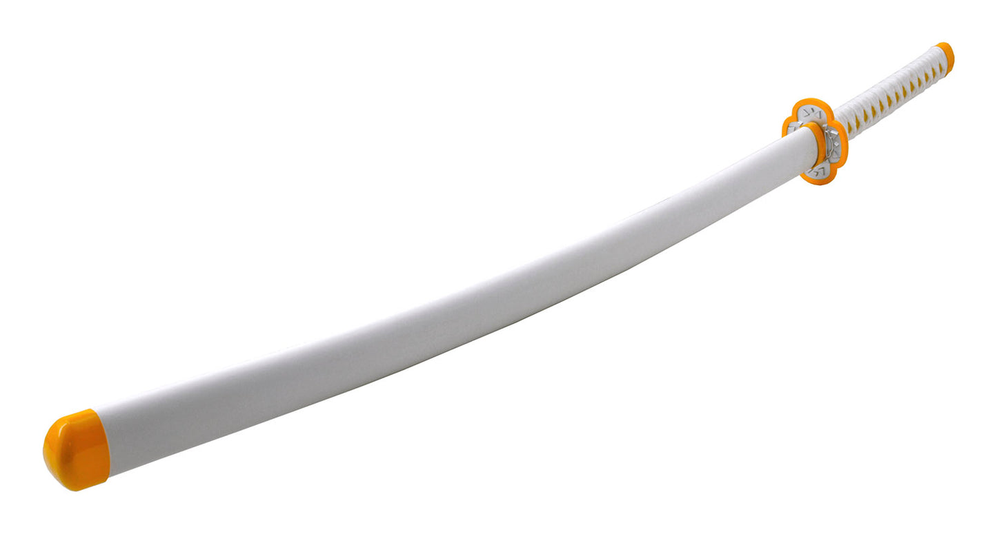 Demon Slayer Samurai Katana Sword - White and Orange