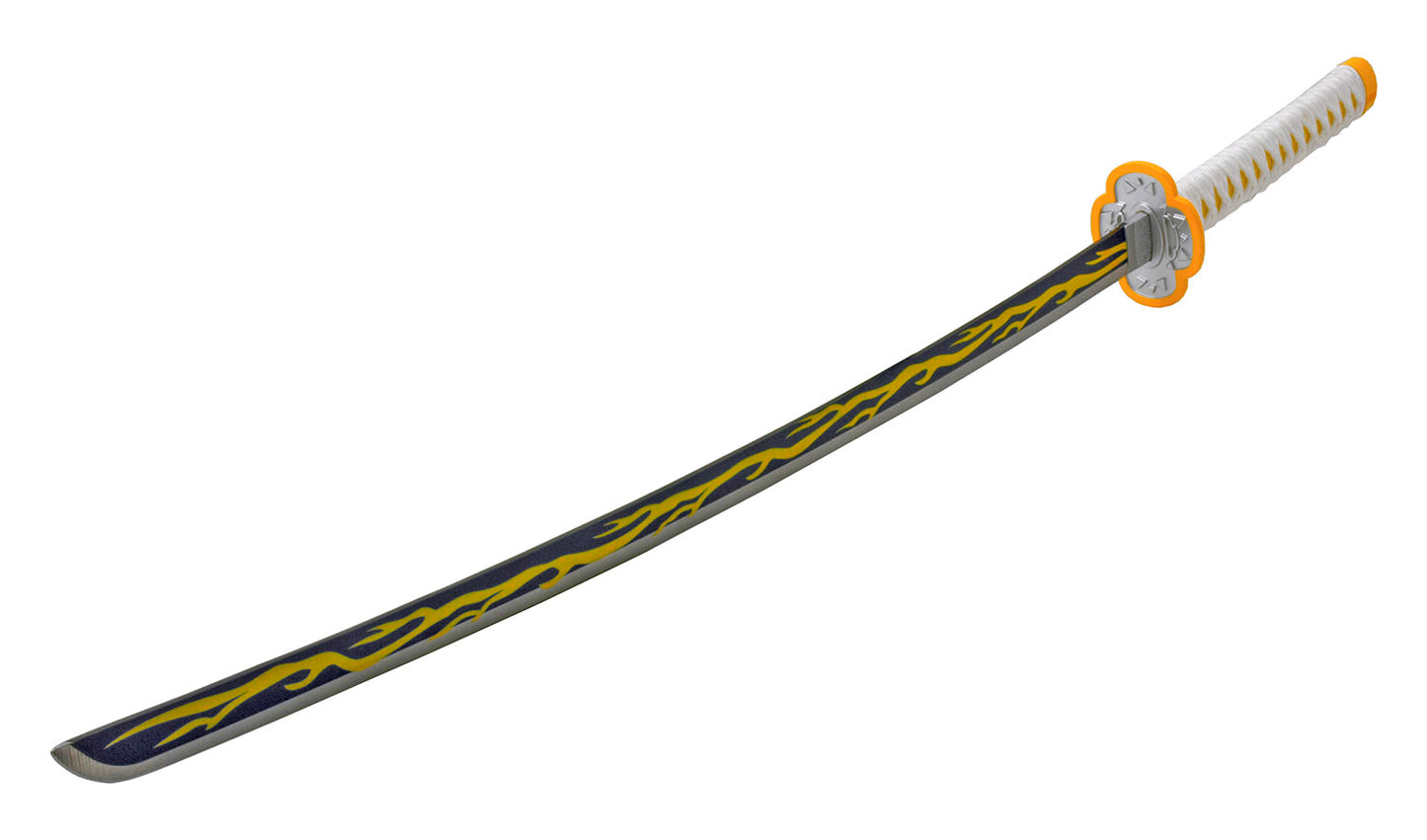 Demon Slayer Samurai Katana Sword - White and Orange