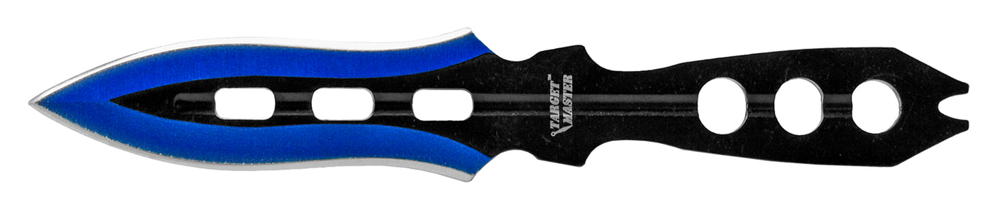 6.13" 3 Piece Wing Tipped Throwing Knives Set (multiple colors)