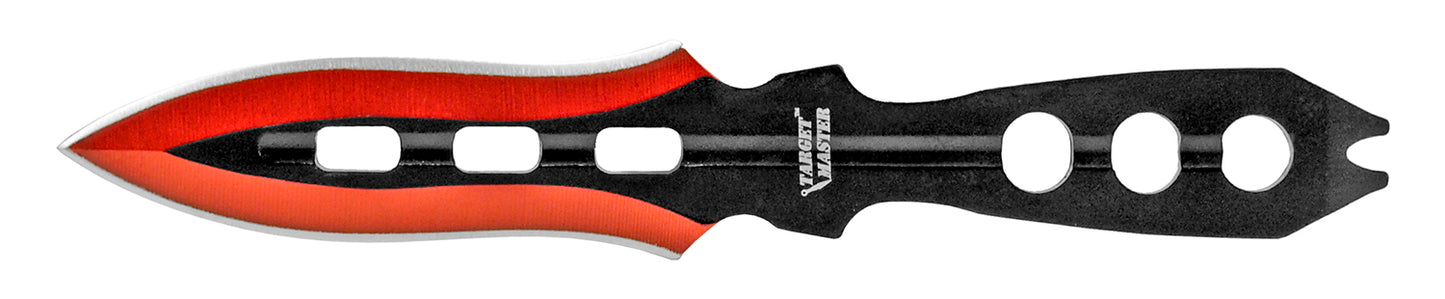 6.13" 3 Piece Wing Tipped Throwing Knives Set (multiple colors)