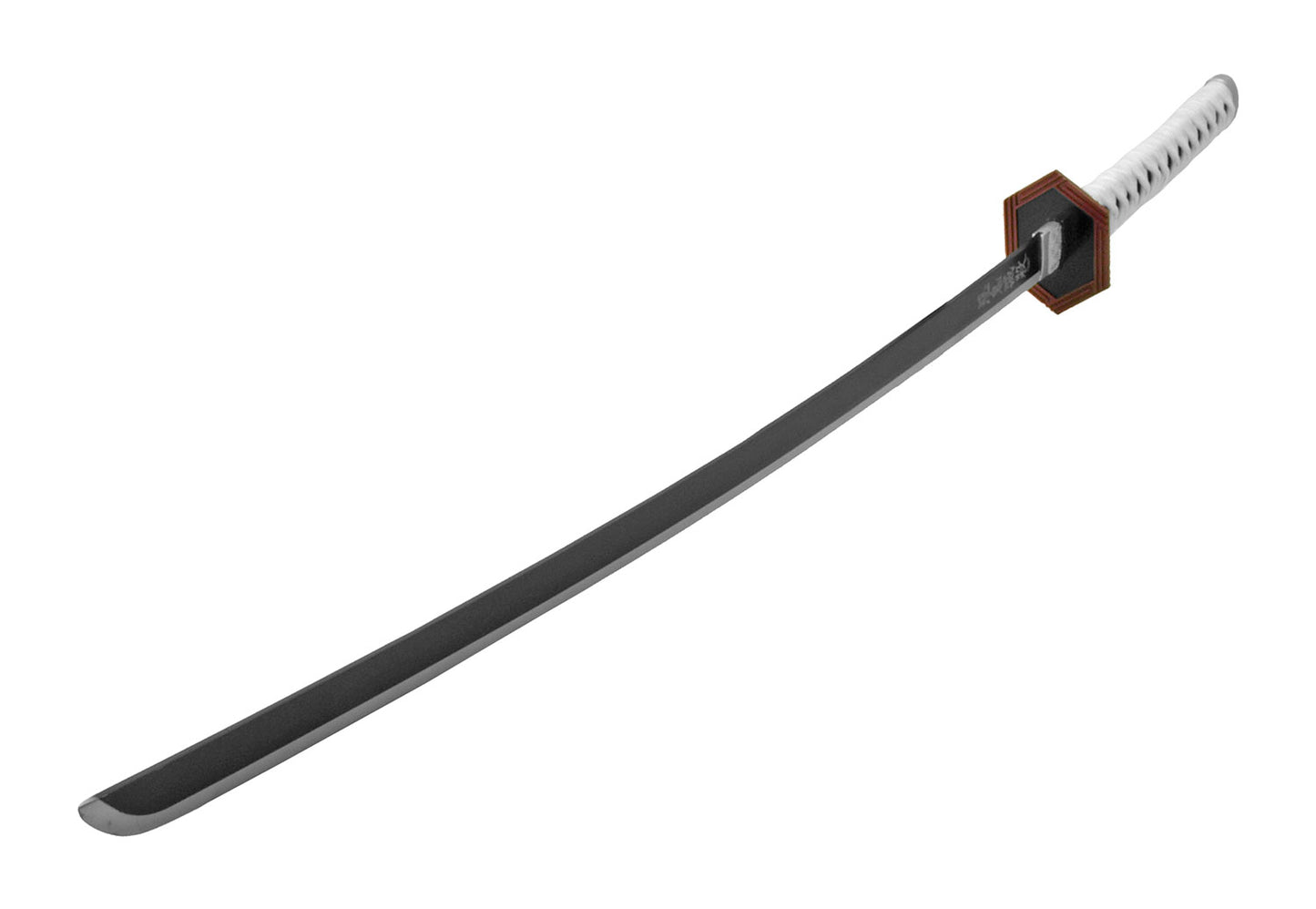Demon Slayer Samurai Katana Sword - Black, White and Maroon
