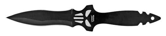 8.13" 3 Piece Punisher Skull Throwing Knife Set (multiple colors)