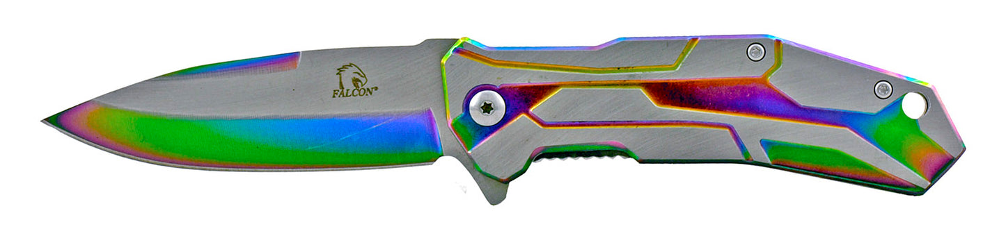 4.5" Heavy Duty Line Design Spring Assisted - Multi Color