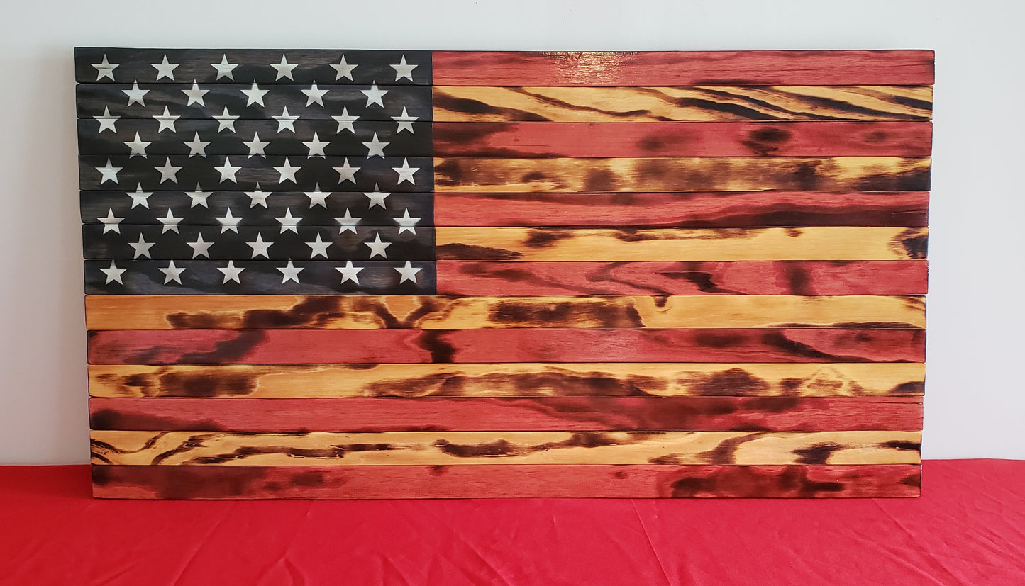 Wooden American Flag