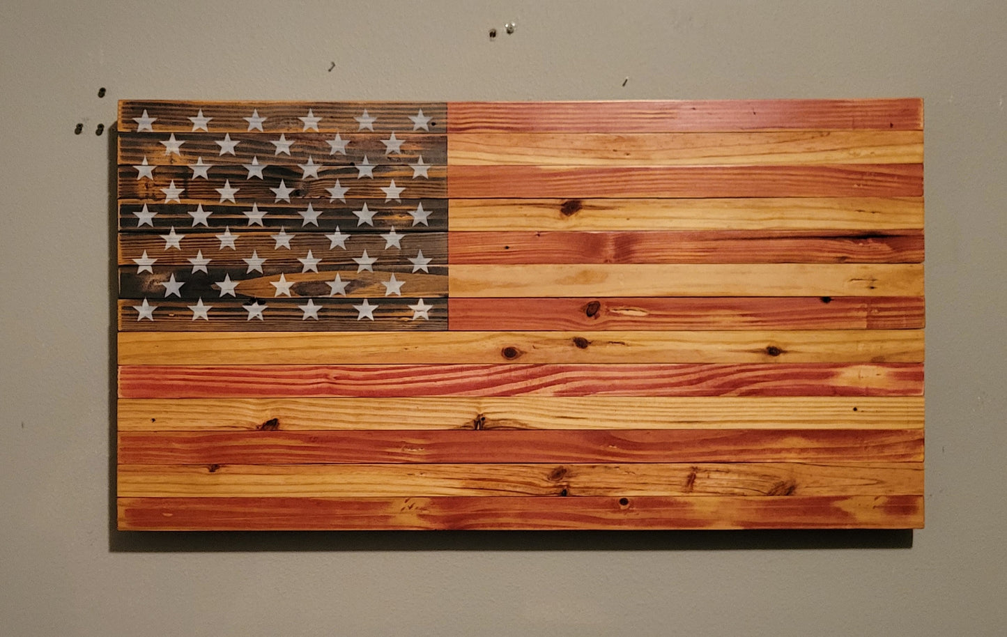 Wooden American Flag