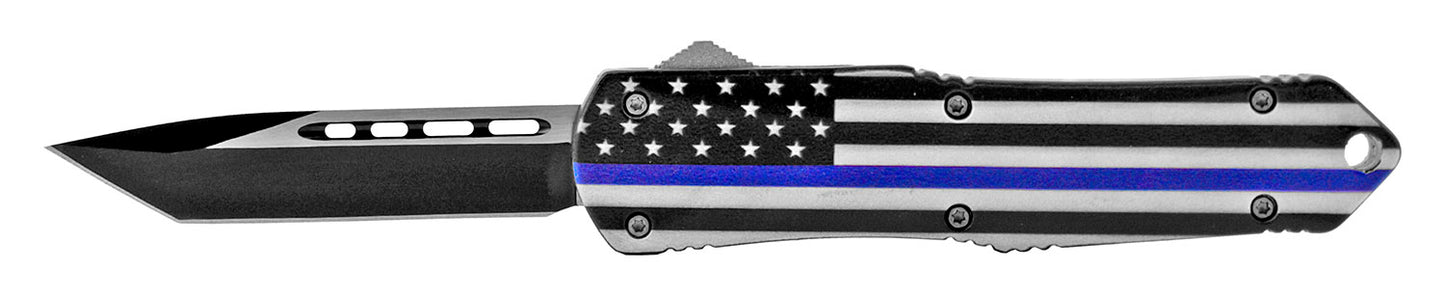 4.88" OTF - American Flag Thin Blue Line
