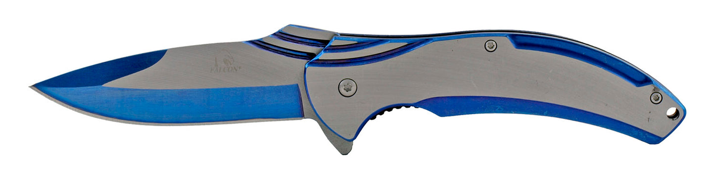 4.75" Sport Wave Spring Assisted - Blue