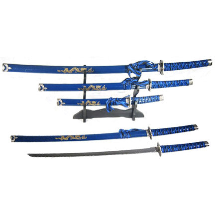 blue katana sword