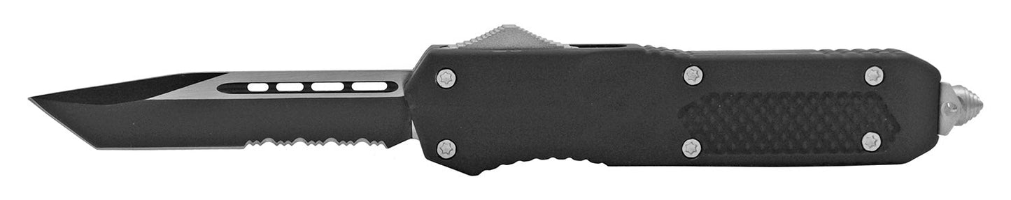 5.5" OTF Tanto Half Serrated