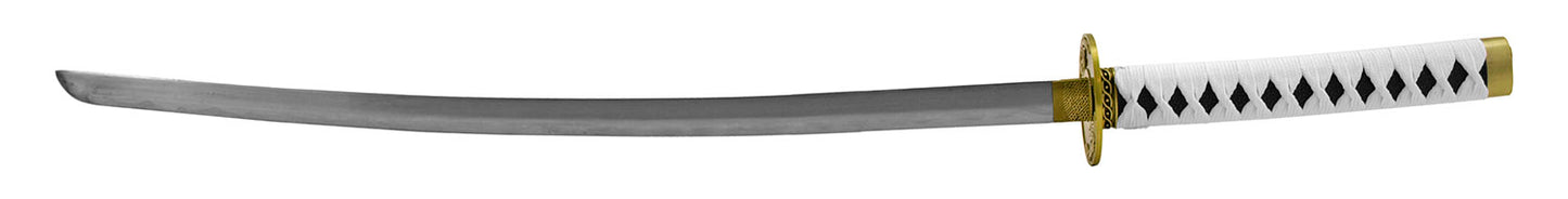 Traditional Samurai Katana - Black, White, and Gold