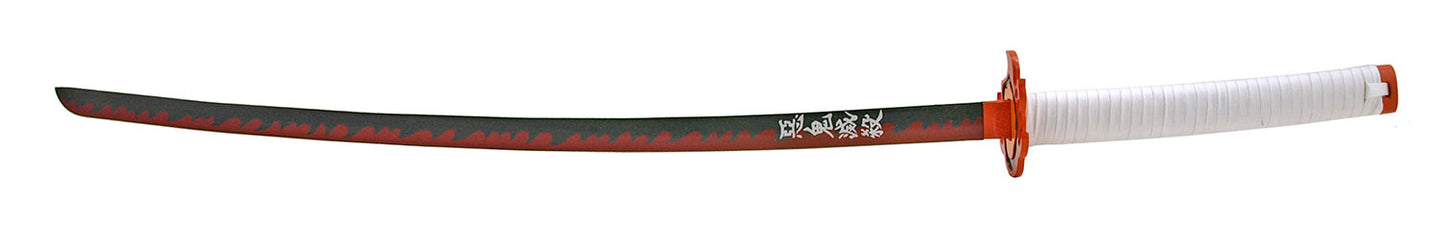 Demon Slayer Samurai Katana Sword - Orange and White