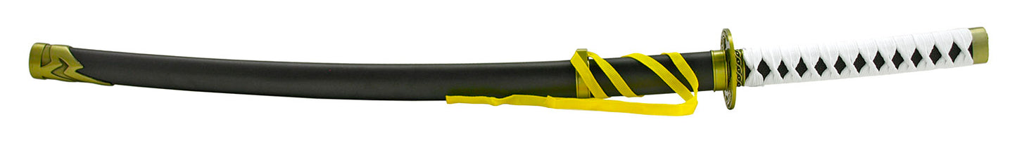 Traditional Samurai Katana - Black, White, and Gold