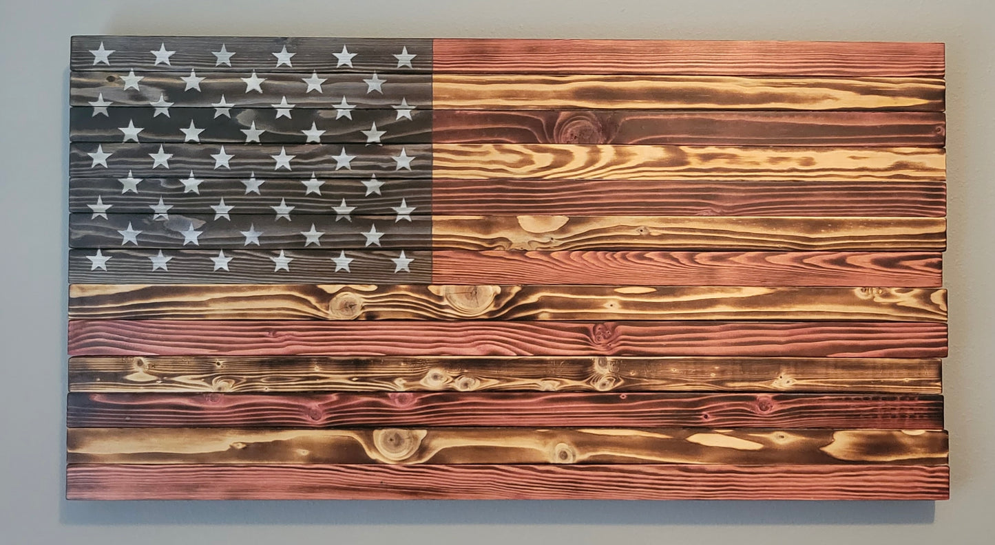 Wooden American Flag