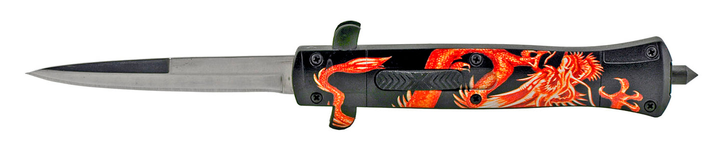 5.5" Stiletto OTF - Red Dragon