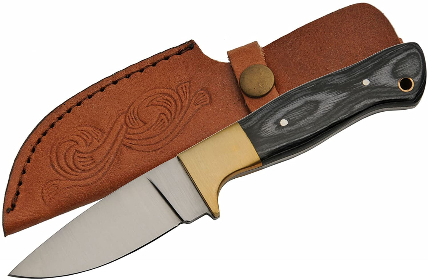 8" BLACK PAKKAWOOD SKINNER