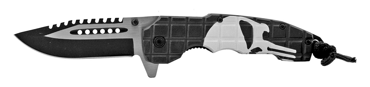 4.75" Spring Assisted Traditional - Punisher