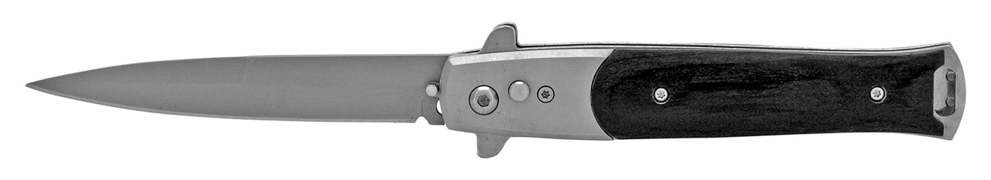 4.88" Push Button Switchblade - Black
