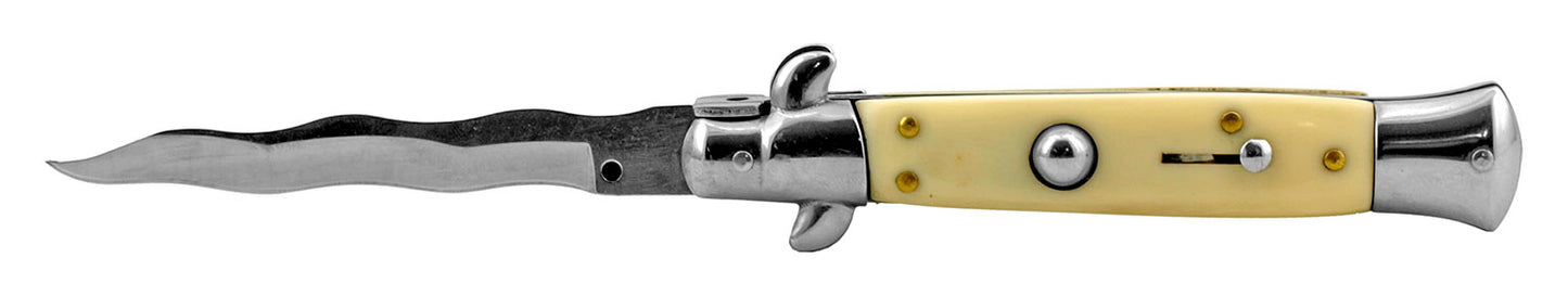 5" Wave Switchblade - White