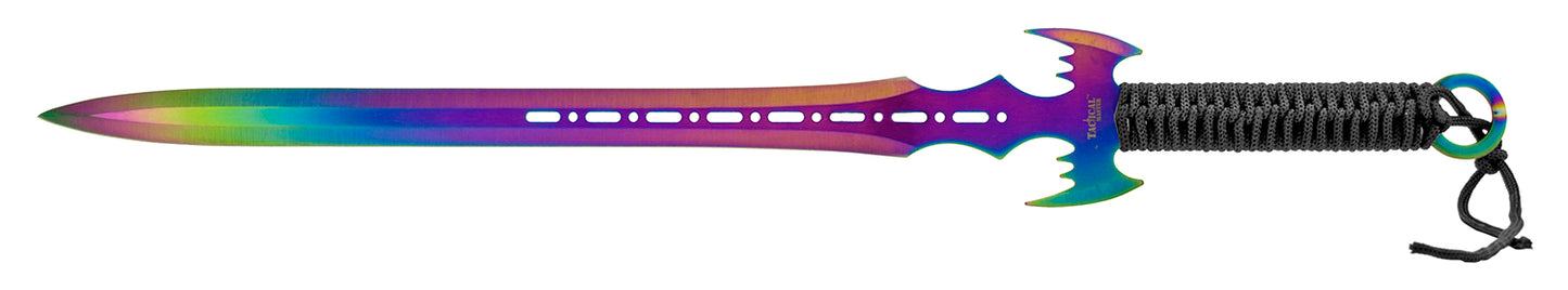 27" Batwing Ninja Sword and Throwing Knife set of 3 (multiple colors)
