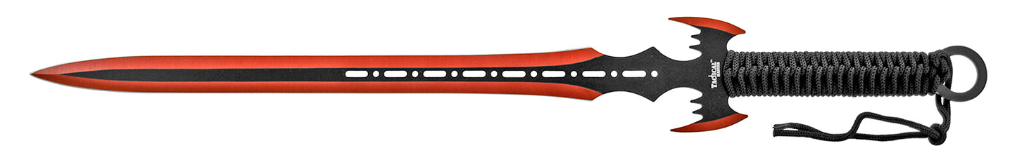 27" Batwing Ninja Sword and Throwing Knife set of 3 (multiple colors)