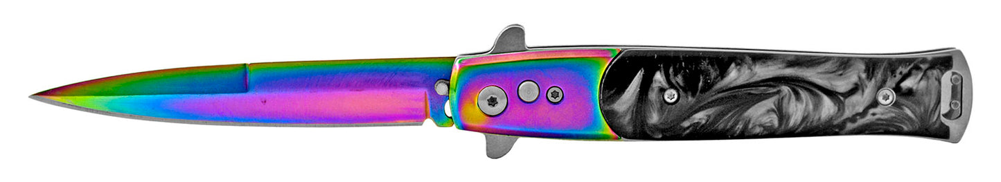 4.75" Push Button Automatic Switchblade - Multi Color