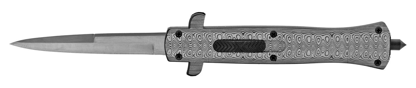 5.5" Stiletto OTF - Damascus Pattern