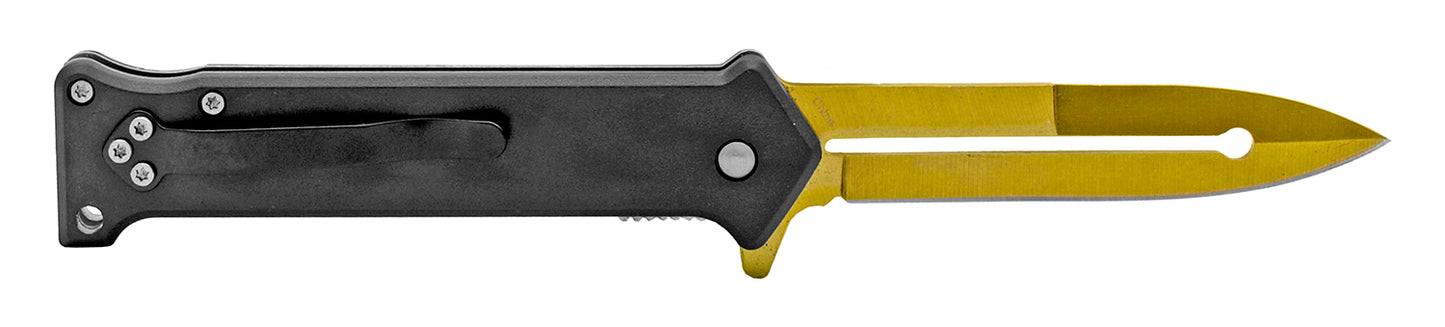 4.5" Joker Stiletto Spring Assisted Pocket Knife - Joker's Trick