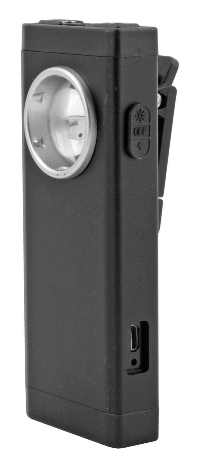 Belt Clip Stun Gun with Three Different Flashlight Options (multiple colors)