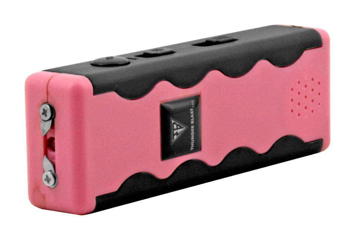Compact Rechargeable Stun Gun With Security Alarm with Flashlight (multiple colors)