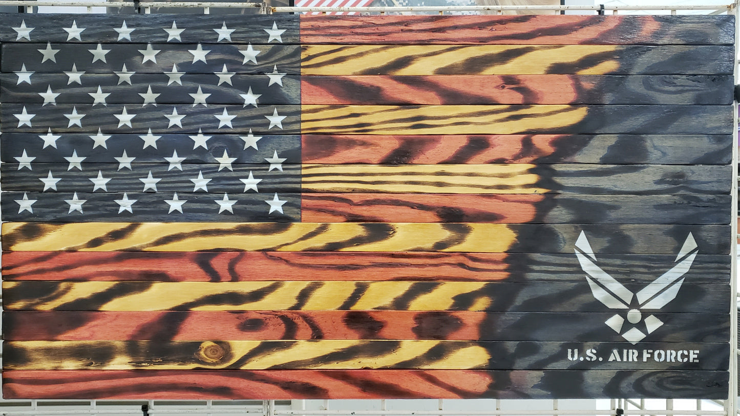U.S. Air Force Wooden American Flag