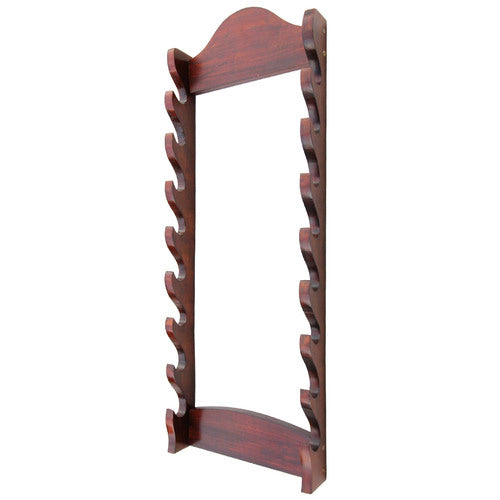 HANDMADE Wooden Bushido 8 Tier Sword Wall Display