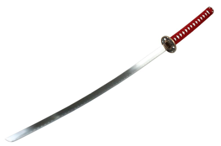 40.5" Blood Red Dragon Collectible Katana Samurai Sword