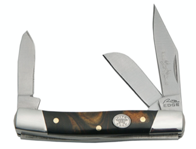 2.75" STOCKMAN HANDLE - BLACK PEARL HANDLE