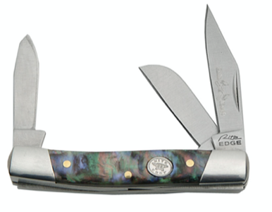 2.75" STOCKMAN HANDLE - PURPLE PEARL HANDLE