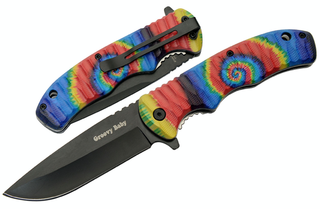 4.75" TIE DYE FOLDER - SUNSHINE
