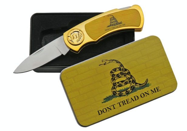 4" DON'T TREAD ON ME TIN GIFT BOX