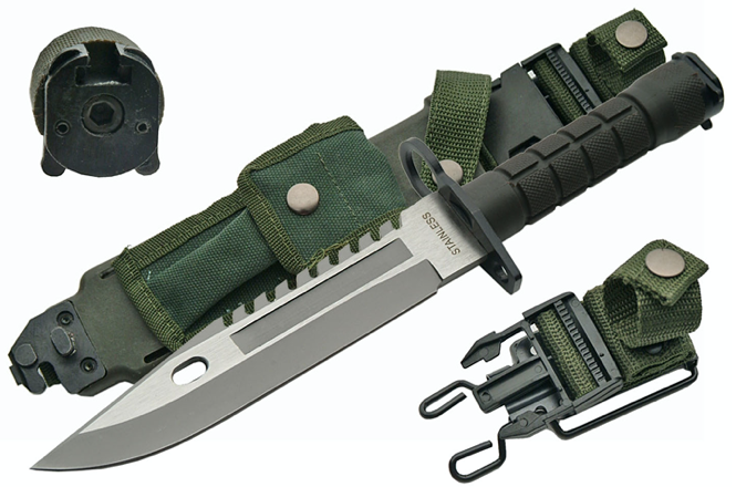 13" M-9 MILITARY AR BAYONET CAMO SURVIVAL KNIFE (multiple colors)