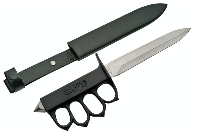 12" REPLACA 1918 WWI TRENCH KNIFE (multiple colors)