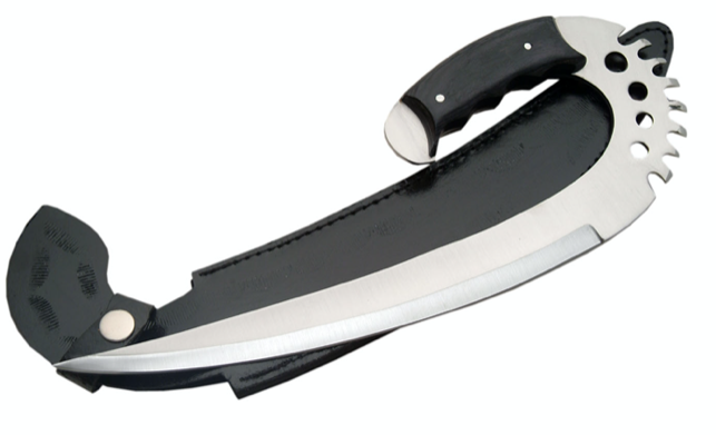 12" BLACK SWING BLADE KNIFE
