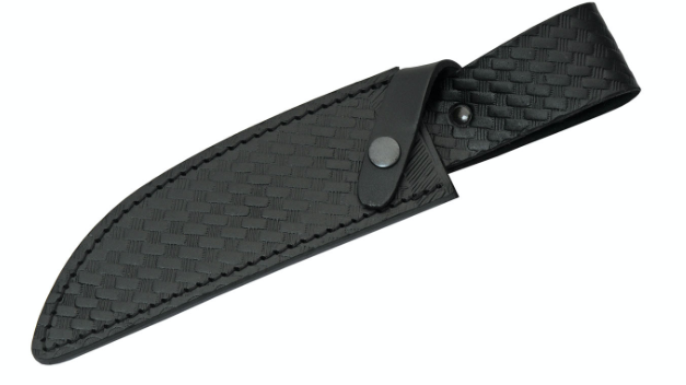 12" HANDMADE DAMASCUS HORN & LEATHER HUNTER