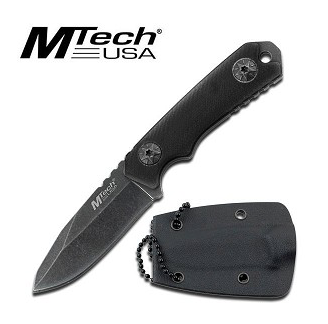 4.75" Neck Knife with Stone Wash Blade (multiple colors)