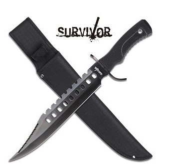 17" Thick Blade Bowie Knife