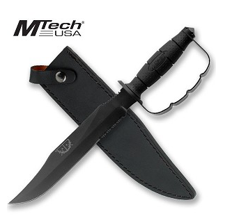 15" Fixed Blade Knuckle Handle Knife (multiple colors)