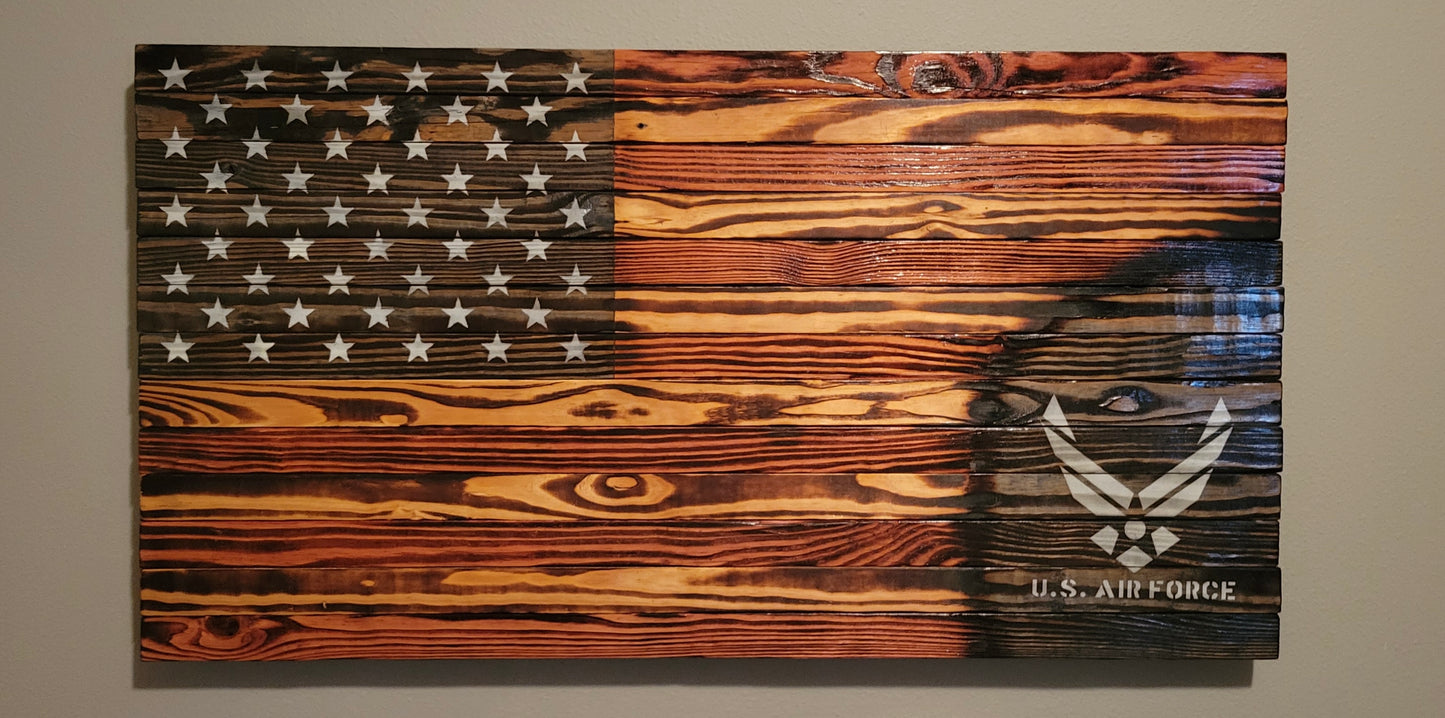 U.S. Air Force Wooden American Flag