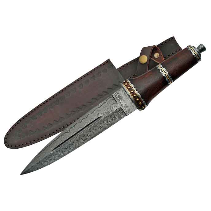 14" HANDMADE DAMASCUS FANCY DIRK