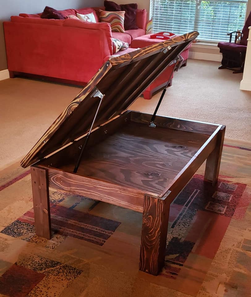 Handmade Concealed Coffee Table